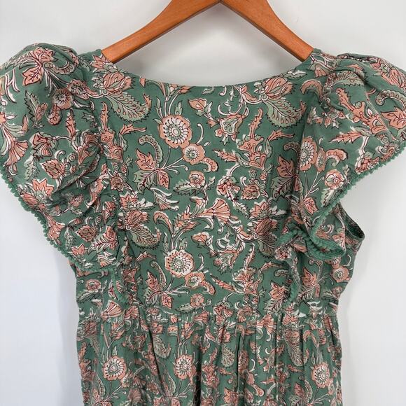 SAYLOR Ruffle Shouler Darya Maxi Dress // S - Picture 11 of 12